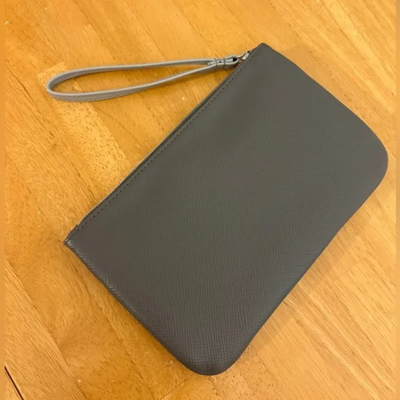 Gray Wristlet Clutch with bow detail - Picture 2 of 8